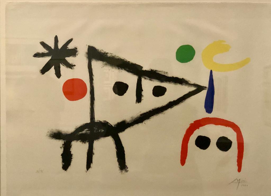 "Die kleine Katze" (Farblithografie) von Miró wurde von den Besuchern sogleich ins Herz geschlossen
